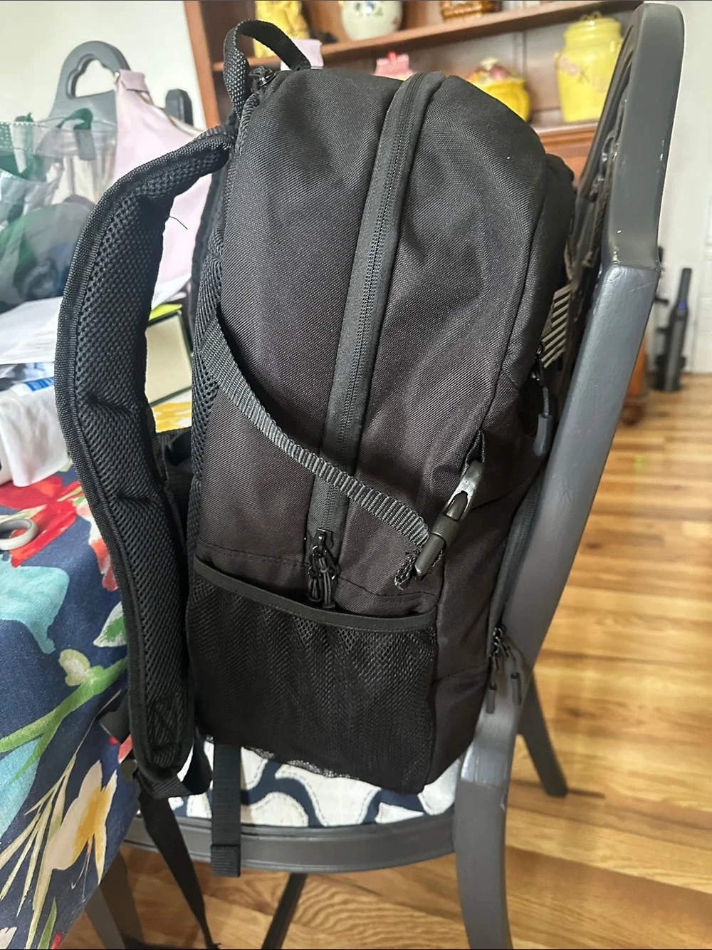 NWT Bass Pro Shops Black Tactical Sling Pack with Patch Panels